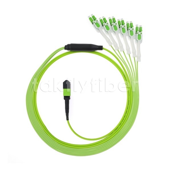 MPO / MTP Man of Vrouw OM5 Glasvezel Patch Cord 12F LC APC DX Uniboot