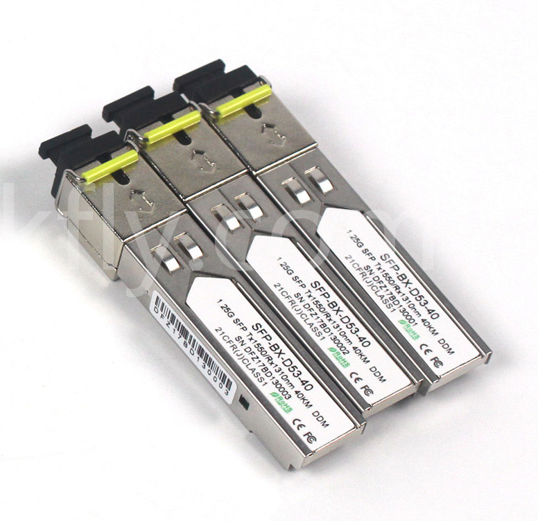 1.25G SFP BIDI Transceiver Tx1310/Rx1550nm 40KM SMF DDM LC SFP Optische Transceiver-Module