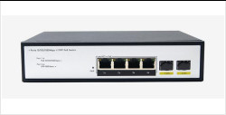 DF-2F-4GP 2-poort 10/100/1000Mbps 4+2 Uplink Fiber Ports Gigabit Poe Network Switch
