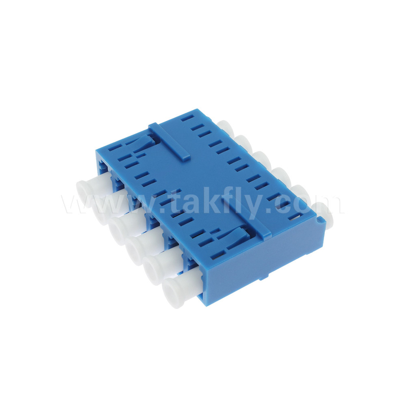 LC/UPC 6 Ways Adapter, SM OS2, Blauw, zonder flens Single Mode voor netwerk