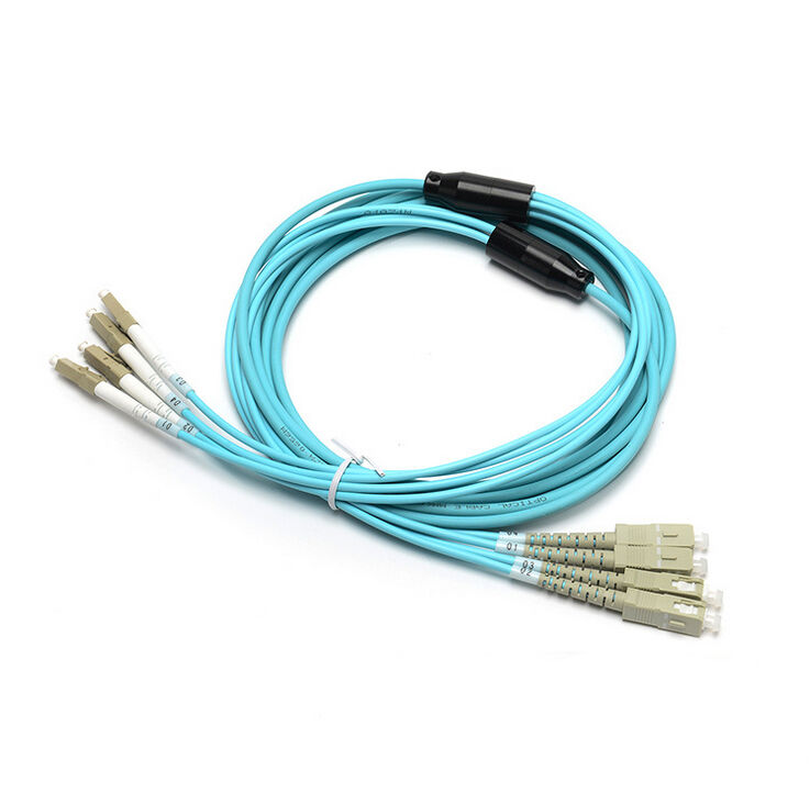 SC-LC 12F glasvezelpatchcord met laag invoegverlies, hoog reflectieverlies en aangepaste lengte