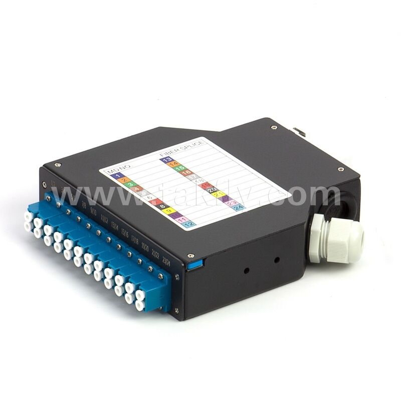 12 Poorts 24 Poorts DIN RAIL Glasvezel Terminal Box/Glasvezel Patch Paneel/ODF/Optische Distributie Frame