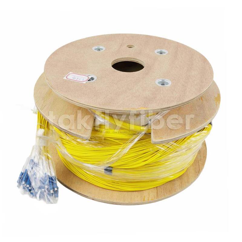 48 kernen G657A OS2 Pre-terminated Breakout Fiber Patch Cable voor connectiviteit met hoge dichtheid