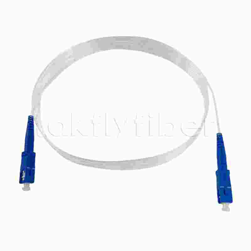 CPR Eca gecertificeerd SC SM G657A 2,0 * 3,0 mm onzichtbare glasvezelpatchkabel voor FTTH en FTTR