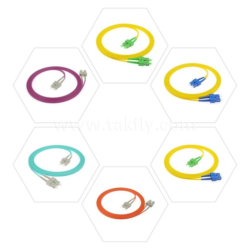 Fiber optic patchcord LC/Sc/FC/St Single-mode/Multimode Upc/APC Simplex/Duplex Jumper voor FTTH Data Center Telecom