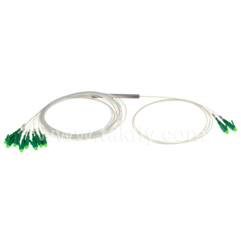 PLC Splitter 2*N Steel Tube SC APC/UPC 0,9 mm Glasvezel voor Data Center Telecom FTTX