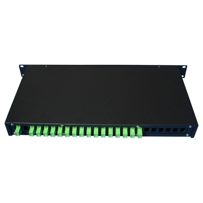PLC Splitter Rack Mount Single Mode G657A SC APC/UPC Glasvezel voor Data Center Telecom FTTx