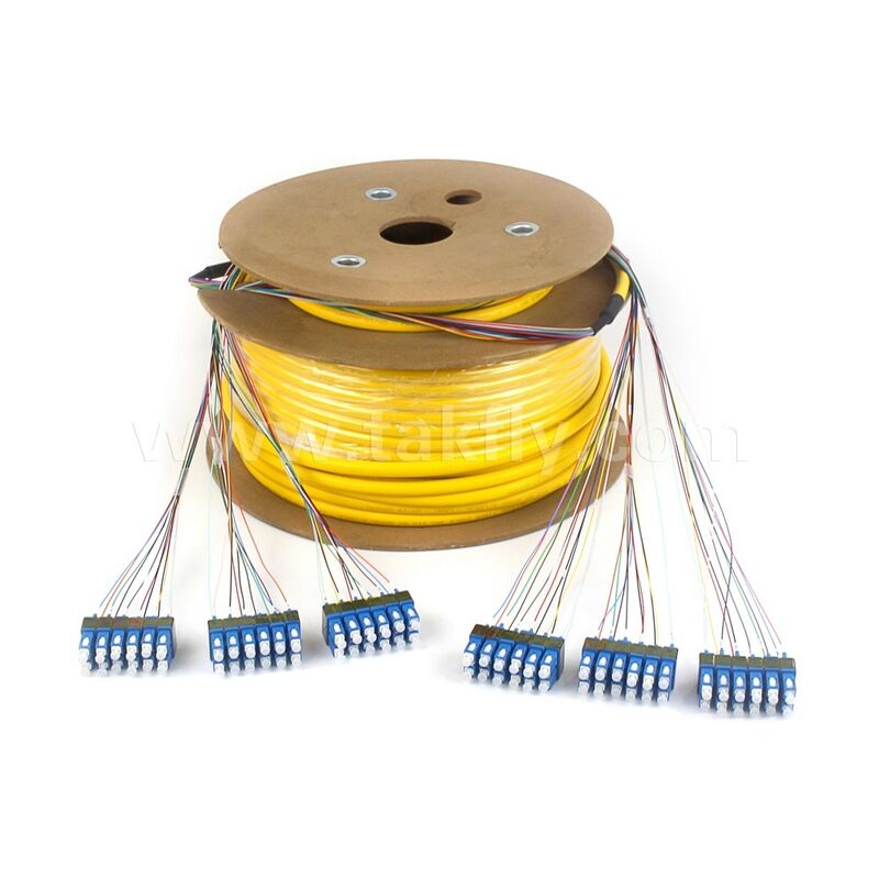Glasvezelpatchkabels 36Cores SC-SC Vooraf afgesloten breakout-patchkabel voor telecomdatacenter