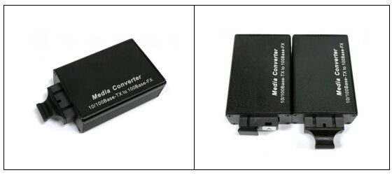 Mini 1-poort 10/100Base-TX naar 100Base-FX Fiber Media Converter