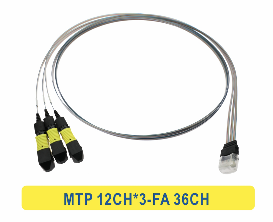 3 * 12F MTP naar 36CH FA Fiber Array glasvezel patchkabel