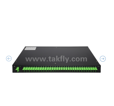 1U Rack Mount PLC Optical Splitter ¥ 19" Panel, Single-mode G657A1, SC/APC, voor optische signaalverdeling