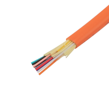 Breakout optische kabel voor binnenshuis – 4 tot 48 kernen, strakke buffer, centrale FRP-sterkte, LSZH/PVC-mantel