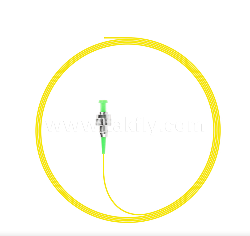 FC Simplex Fiber Optic Pigtail – Connectorized One End with FC, Bare Fiber on the Other, for Optical Termination, Splicing & Equipment Connection