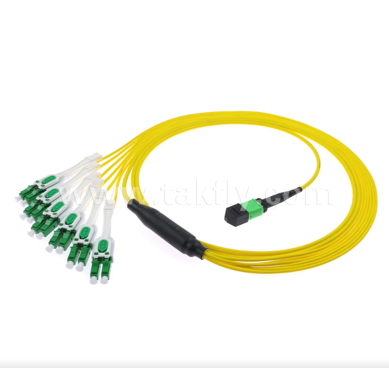 MPO/MTP-LC Uniboot Breakout Patch Cord    Dual LC in One Boot, Polariteit omkeerbaar, ruimtebesparend ontwerp