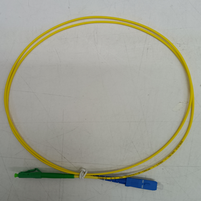 SC APC - SC APC Simplex 2.0mm SX SM G657A12 Fiber Optic Patch Cord