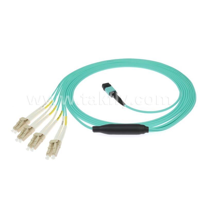 MPO/MTP-LC Breakout Patchcord Glasvezelkabel voor Datacenter AI Bekabeling FTTx