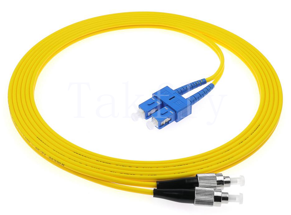 SC tot FC-optische vezelpatchcord   Hybride interconnect, enkelmodus/multimodus, aanpasbare lengtes