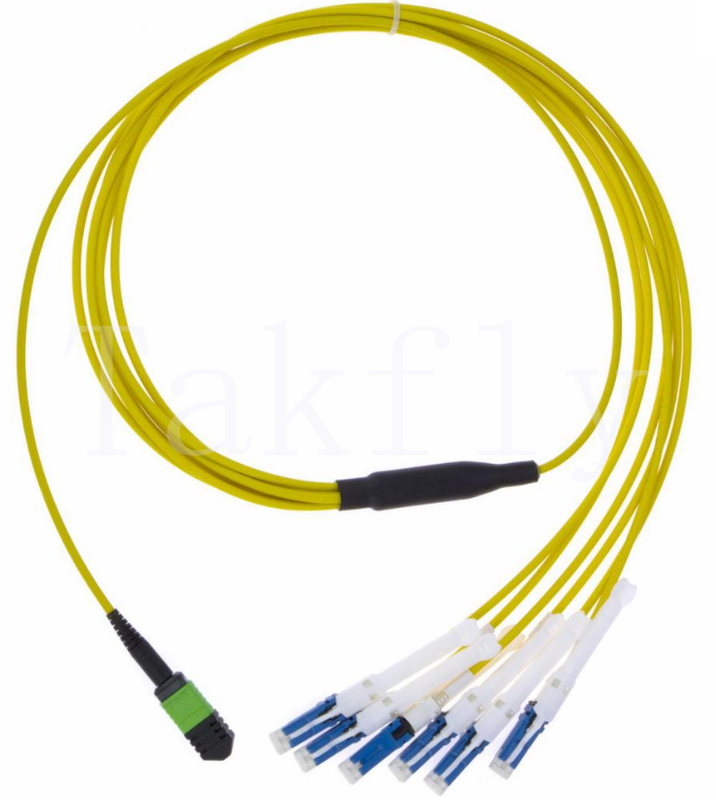 MPO naar CS Breakout-patchsnoer – Multi-vezel met hoge dichtheid naar CS Uniboot, 4/8/12/16/24F, laag invoegverlies voor datacenters