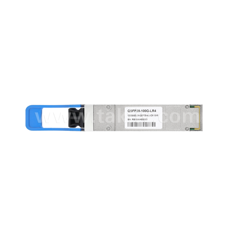 TKQS28-100G-LR4 100Gbps QSFP28 Optische Transceiver – 10 km, 4 LAN-WDM Kanalen (1295,56-1309,14 nm), EML Laser, PIN Ontvanger, 100GBASE-LR4 Compatibel