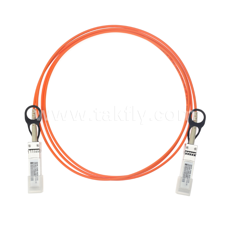 10G SFP+ Actieve optische kabel (AOC) 300m op OM3, 850nm VCSEL, Low Power <0.35W/end, SFP+ tot SFP+ Short-Reach Interconnect