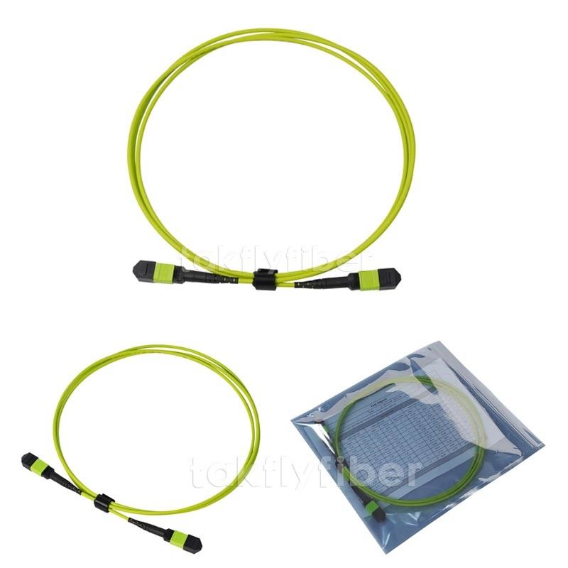 MPO aan MPO OM5-Vezel Optische Kabel MM. 3.0mm van LSZH Vrouwelijke 12/24 de Kernen