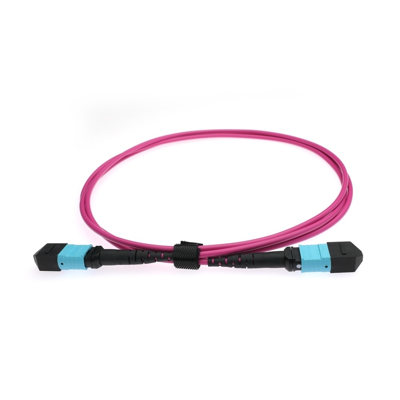 Type A/B/C polariteit 12 glasvezel MPO MTP OM4 glasvezel kabel voor snelle gegevensoverdracht