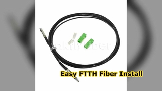 SC Duwbare FTTH Drop Cable Glasvezel Patchcord