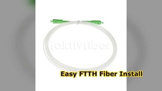 FTTH 2.0*3.0mmTransparant Onzichtbaar Binnenvezel Optisch Patchcord SCAPC naar SCAPC