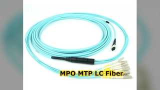 MPO MTP LC Breakout glasvezel patchsnoer